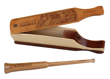 FOXPRO COUNTER STRIKE BOX CALL 2-IN-1 TURKEY HAND CALL